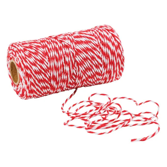 Bakers Twine Red and White 100m - Modern Teaching Aids NZ