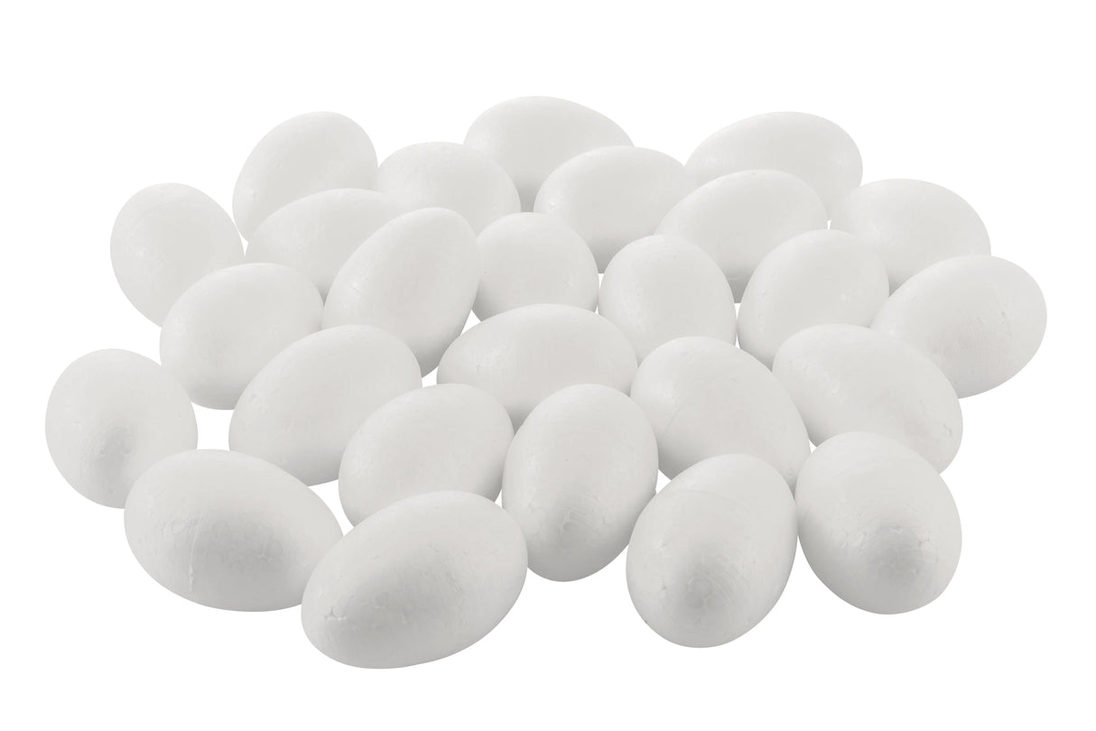 Decofoam Eggs 7 cm - Pack of 25 - Modern Teaching Aids NZ