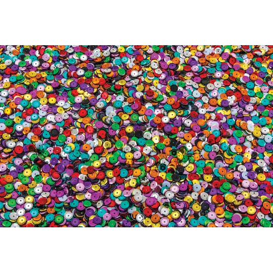 Cup Sequins Pack Multicoloured - 8mm 1kg - Modern Teaching Aids NZ