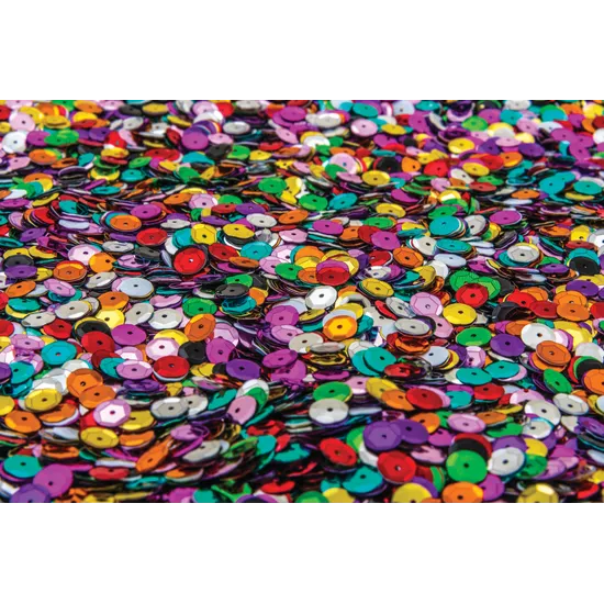 Cup Sequins Pack Multicoloured - 8mm 1kg - Modern Teaching Aids NZ