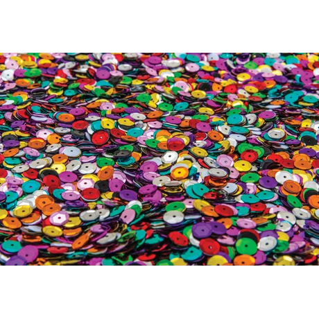 Cup Sequins Pack Multicoloured - 8mm 1kg - Modern Teaching Aids NZ