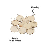 Round Wooden Key Tags - Pack of 10 - Modern Teaching Aids NZ