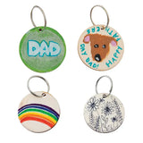 Round Wooden Key Tags - Pack of 10 - Modern Teaching Aids NZ