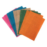 Multicoloured Hessian Squares - Pack of 10 - Modern Teaching Aids NZ