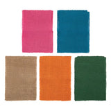 Multicoloured Hessian Squares - Pack of 10 - Modern Teaching Aids NZ