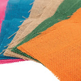 Multicoloured Hessian Squares - Pack of 10 - Modern Teaching Aids NZ