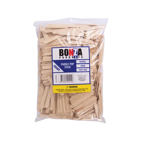 Paddle Pop Sticks Mini Natural 66 mm- Pack of 1000 - Modern Teaching Aids NZ