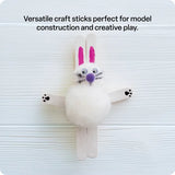 Paddle Pop Sticks Mini Natural 66 mm- Pack of 1000 - Modern Teaching Aids NZ