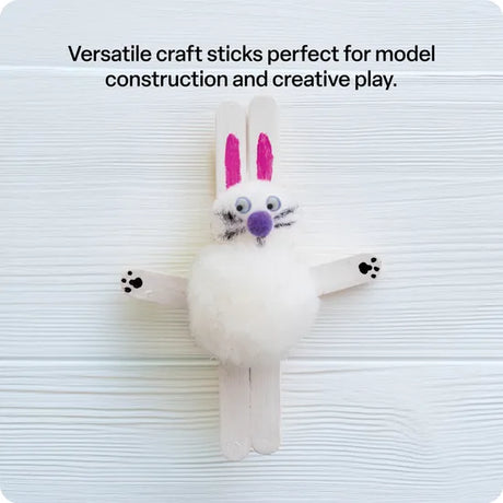 Paddle Pop Sticks Mini Natural 66 mm- Pack of 1000 - Modern Teaching Aids NZ