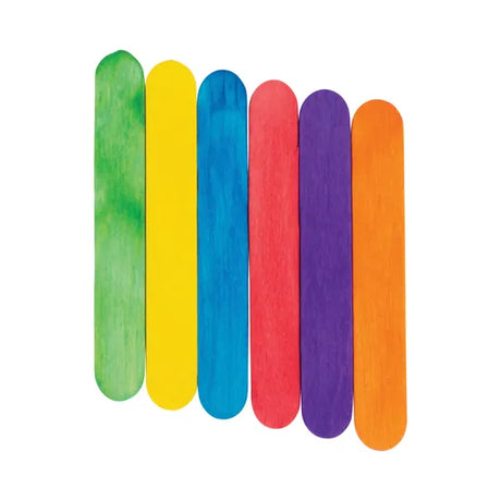 Paddle Pop Sticks Multicoloured 66 mm- Pack of 1000 - Modern Teaching Aids NZ