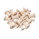 Wooden Spools Natural - Mixed Size - Pack of 50 - Modern Teaching Aids NZ