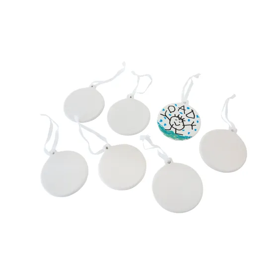 Ceramic Hanging Bauble - Pack of 6 - Modern Teaching Aids NZ