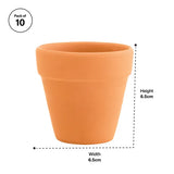 Terracotta Plant Pot - Pack of 10 - Modern Teaching Aids NZ