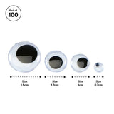 Adhesive Joggle Eyes - Pack of 100 - Modern Teaching Aids NZ