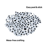 Adhesive Joggle Eyes - Pack of 100 - Modern Teaching Aids NZ