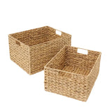 Water Hyacinth Storage Baskets - Set of 2