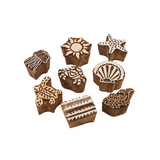 Coastal Block Print Stamps - Set of 8 - Modern Teaching Aids NZ