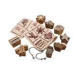 Coastal Block Print Stamps - Set of 8 - Modern Teaching Aids NZ