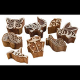 Garden Block Print Stamps - Set of 8 - Modern Teaching Aids NZ