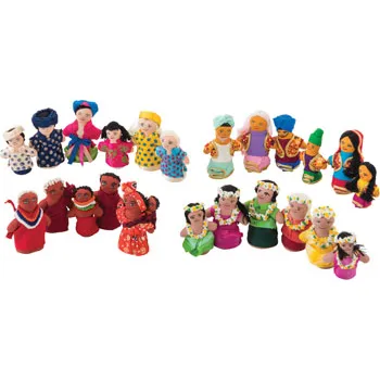 Fair Trade Multicultural Families - 23 pieces - Modern Teaching Aids NZ