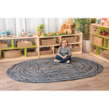 Fair Trade Chindi Woven Recycled Rug - 200 (L) x 150 (W) cm - Modern Teaching Aids NZ