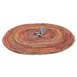 Fair Trade Chindi Woven Recycled Rug - 300 (L) x 250 (W) cm - Modern Teaching Aids NZ