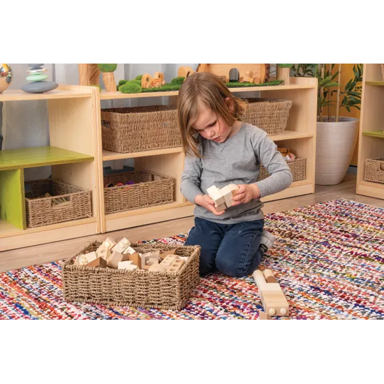 Fair Trade Durrie Woven Recycled Rug - 180 (L) x 100 (W) cm - Modern Teaching Aids NZ