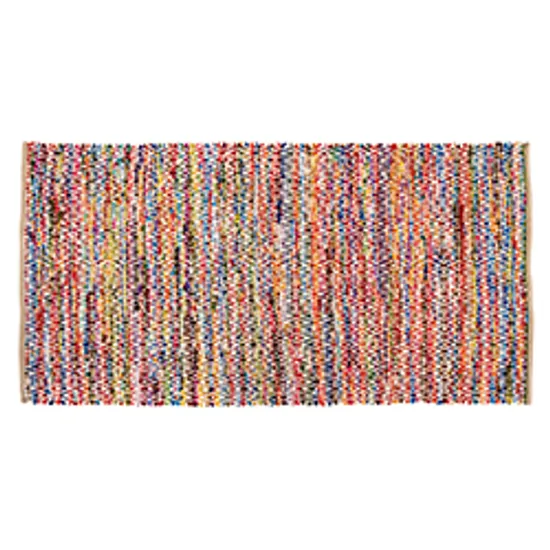Fair Trade Durrie Woven Recycled Rug - 180 (L) x 100 (W) cm - Modern Teaching Aids NZ
