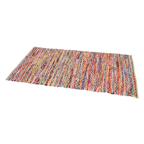 Fair Trade Durrie Woven Recycled Rug - 180 (L) x 100 (W) cm - Modern Teaching Aids NZ