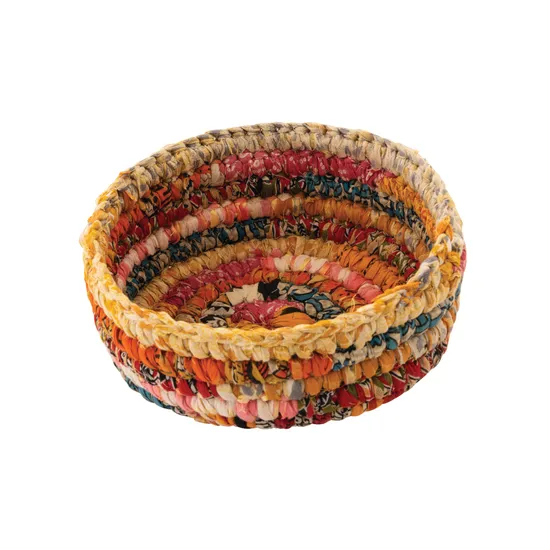 Fair Trade - Recycled Sari Dori Bowl - 27cm - Modern Teaching Aids NZ