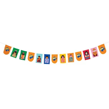 Fair Trade - Multicultural World Bunting - 3m - Modern Teaching Aids NZ