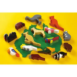 Australian Animals Block Play Set - 15 Pieces and Map - Modern Teaching Aids NZ