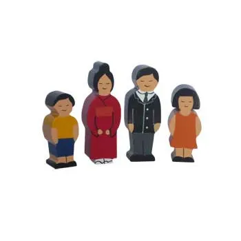 Japanese Block Family - 4pc - Modern Teaching Aids NZ