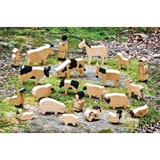 Farm Set in Natural Wood 22  Piecess - Modern Teaching Aids NZ