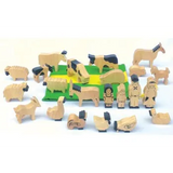 Farm Set in Natural Wood 22  Piecess - Modern Teaching Aids NZ