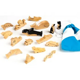 Sea Animals in Natural Wood - 16 Pieces - Modern Teaching Aids NZ