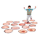 Wooden Log Floor Mats - 16 Pieces - Modern Teaching Aids NZ