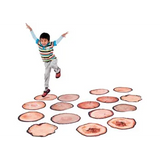 Wooden Log Floor Mats - 16 Pieces - Modern Teaching Aids NZ