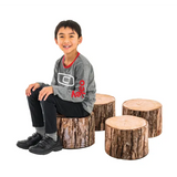 MTA Spaces - Wooden Log Pouf - 30dia x 20 cm - Pack of 4 - Modern Teaching Aids NZ