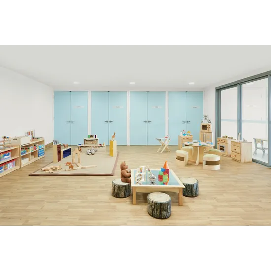 MTA Spaces - Wooden Log Pouf - 30dia x 20 cm - Pack of 4 - Modern Teaching Aids NZ