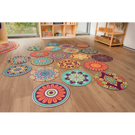 MTA Spaces - Mindful Mandala Mats - 20 pieces - Modern Teaching Aids NZ