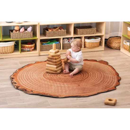 Extra Large Wooden Log Floor Mat - 150cm - Modern Teaching Aids NZ