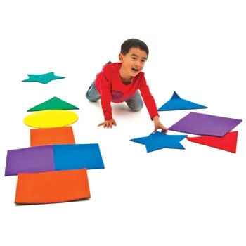 Coloured Carpet Shapes - 30 Pieces - Modern Teaching Aids NZ