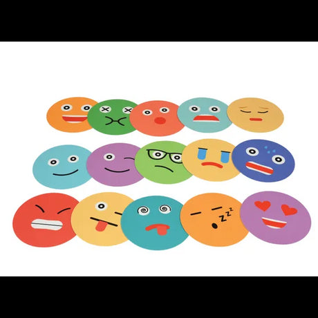 Emoticons Mats 38cm - Set of 15 - Modern Teaching Aids NZ