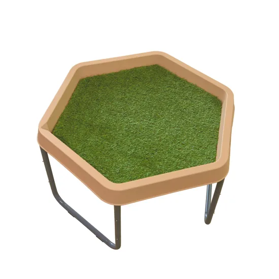 MTA Spaces - Pretend Grass Hex Mat - 76 x 67cm - Modern Teaching Aids NZ