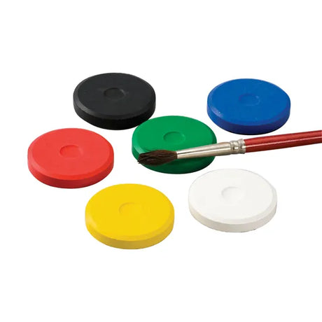 Tempera Colour Paint Blocks - Set of 6 - Modern Teaching Aids NZ