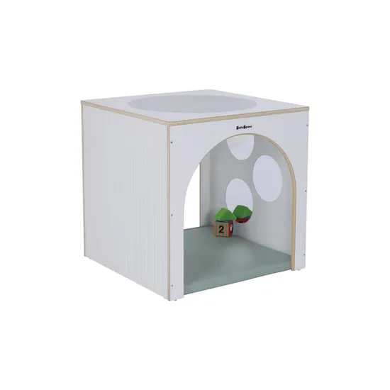 SafeSpace Toddler Exploratory Cube & Mat - Sage Green - Modern Teaching Aids NZ