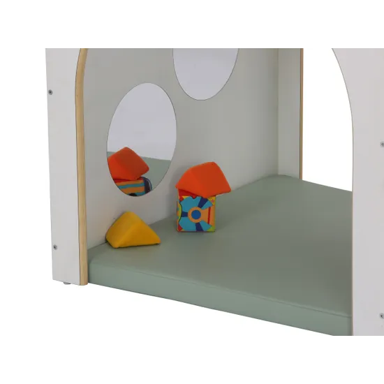 SafeSpace Toddler Exploratory Cube & Mat - Sage Green - Modern Teaching Aids NZ