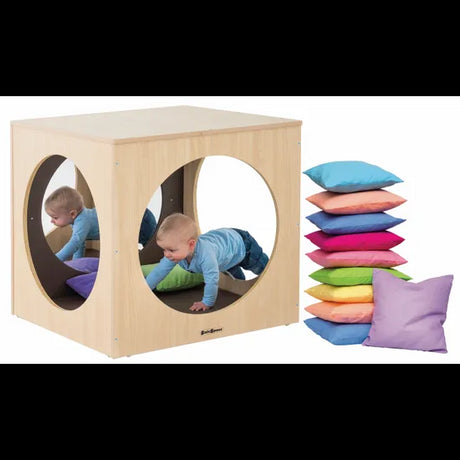 SafeSpace Cubi Mirror with Cozy Cushions - Modern Teaching Aids NZ