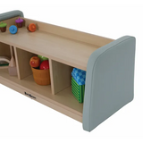 SafeSpace - 3 Compartment Shelf - Sage - Modern Teaching Aids NZ